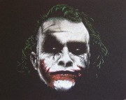 JOKER Oryginalny obraz ręcznie rzeźbiony Grawerka