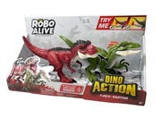 Figurki Dinozaurów Zestaw T-rex & Raptor Robo Alive ZURU Dino