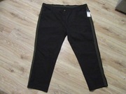 ULLA POPKEN czarne spodnie z lampasami plus size NOWE _ 60