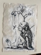 Oryginalny rysunek tuszem „The Wasted Soul” sygnowany Austin Osman Spare