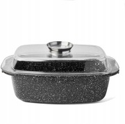 BRYTFANNA 6L Z POWŁOKĄ CERAMICZNO- MARMUROWĄ + POKRYWKA 