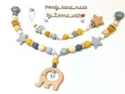 Zestaw: zawieszka na wózek + zawieszka do smoczka, świetne na prezent