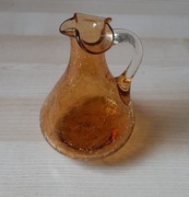 Wazonik Pilgrim Glass Company ręcznie dmuchane szkło lata 60.