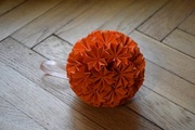 Bombka origami w kolorze pomarańczowym