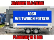 Przyczepa ciężarowa burty towarowa uniwersalna platforma hamowana rolnicza