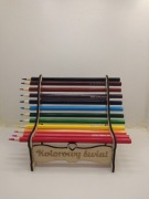 Ławeczka, organizer na kredki, wyprawka szkolna