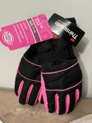 Rękawiczki polarowe ocieplane 3M Thinsulate czarne rozmiar 7-14