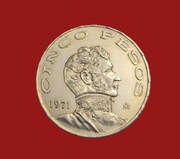 Moneta 5 peso 1971, Meksyk