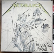 Lars Urlich Metallica And Justice płyta winyl z autografem i certyfikatem