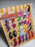 Zestaw akcesoriów dla lalek kolorowe buty Ameiya 3+