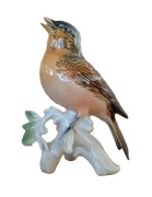 ENS KARL - PORCELANA PTAK - ZIĘBA / BUCHFINK/ - sygnatura z lat 1900-1919