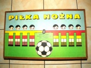 Piłka nożna masywna gra na sprężynkach PRL +gratis oryginalna kaseta pop 