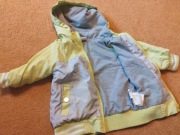 Kurtka wiatrówka 74 szara zielona 