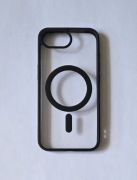 Etui/case przezroczyste z czarnymi elementami i z MagSafe na iPhone'a 16e