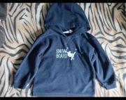 Bluza chłopięca dziecięca, kaptur, cienki polarek, pasuje na 98 i 104.