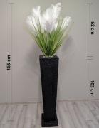 Wysoka donica -Trawa pampasowa - Sztuczna kompozycja 165 cm -  Dekoracja 