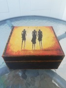 Drewniana szkatułka handmade Decoupage 