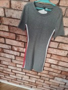 H&M 36 sukienka obcisla szara prążkowana