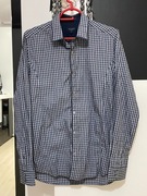 D Ted Baker koszula elegancka urocza krata ozdobne obszycia bawełna