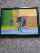 Obraz olejny. Andrzej Kur 