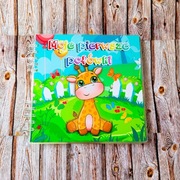 Książka na rzepy. Moje pierwsze połówki. Montessori. Zabawka edukacyjna.