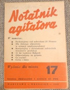 Notatnik agitatora nr 17 wydział propagandy i agitacji KC PZPR 1955