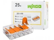 Szybkozłączka Wago 221-415 drut linka 5x4 mm 25szt
