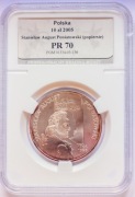 10 zł Stanisław August Poniatowski półpostać 2005 Grading PR70 patyna