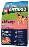 Ontario Adult Large Beef & Rice, 2,25kg, sucha karma dla psa