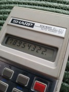 Kalkulator SHARP EL 211 ładny stan vintage