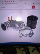 Yamaha aerox Króciec ssący Polini, 25mm przelot / 30mm , Minarelli 