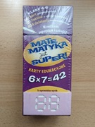 MATEMATYKA JEST SUPER KARTY EDUKACYJNE MNOŻENIE