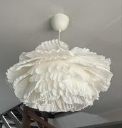 Lampa kwiat z włoskiej krepiny
