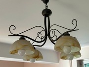 Lampa wisząca elegancka z kloszami