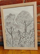 Obraz "las"  ręcznie wykonany