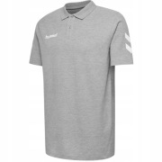Hummel szara koszulka polo bawełna rozmiar S