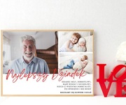 Plakat na Dzień Babci i Dziadka – Personalizowany Prezent z Dedykacją A4