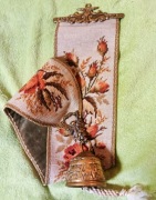 Vintage brązowy dzwon na szarfie Marcus Lucas Johannes Matheus #1111  LUXUS