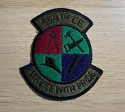 Naszywka - USAF - 554th Civil Engineering "Service with Pride"