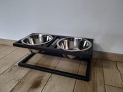 Miska dla psa podwójna, stojak metalowy - 30cm 2x1,8l  Polski Produkt 