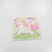 układanka puzzle drewniane jednorożec 7 sztuk Sinsay