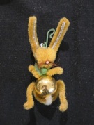 Bombki pajacyki z PRL królik zając 1 szt retro ozdoby choinkowe zabawki