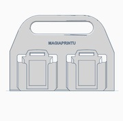 Parkside solidny koszyk na baterie Walizka na 4 szt baterii