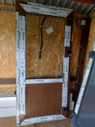 Drzwi zewnętrzne nowe Pcv 210*100 z klamką orzech