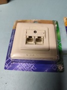 Podwójne gniazda ethernetowe 8pinowe