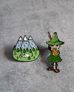 Pin przypinka broszka szpilka odznaka motyw włóczykij góry 