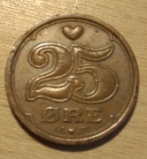 Moneta 25 ore DANIA 1991 moneta kolekcjonerska - WYCOFANA w 2008r