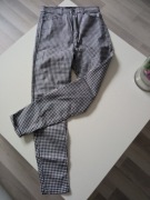 Stradivarius damskie spodnie klasyczne w kratę r 40