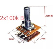 Potencjometr 2x100 k