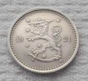 Finlandia Republika Suomi 50 penni penniä 1921 H Heaton Birmingham KM# 26